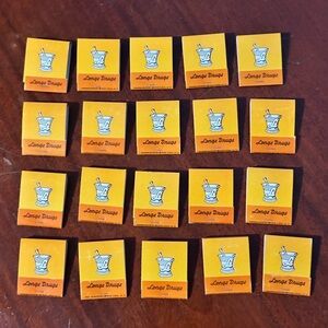 Vintage Matchbook Lot of 20 Longs Drugs Matches Pharmacy Store Shopping Orange